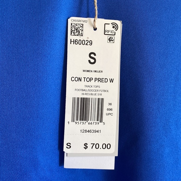 ADIDAS TRACK PULLOVER TOP SIZE S MSRP $70.00 NWT - Picture 7 of 9